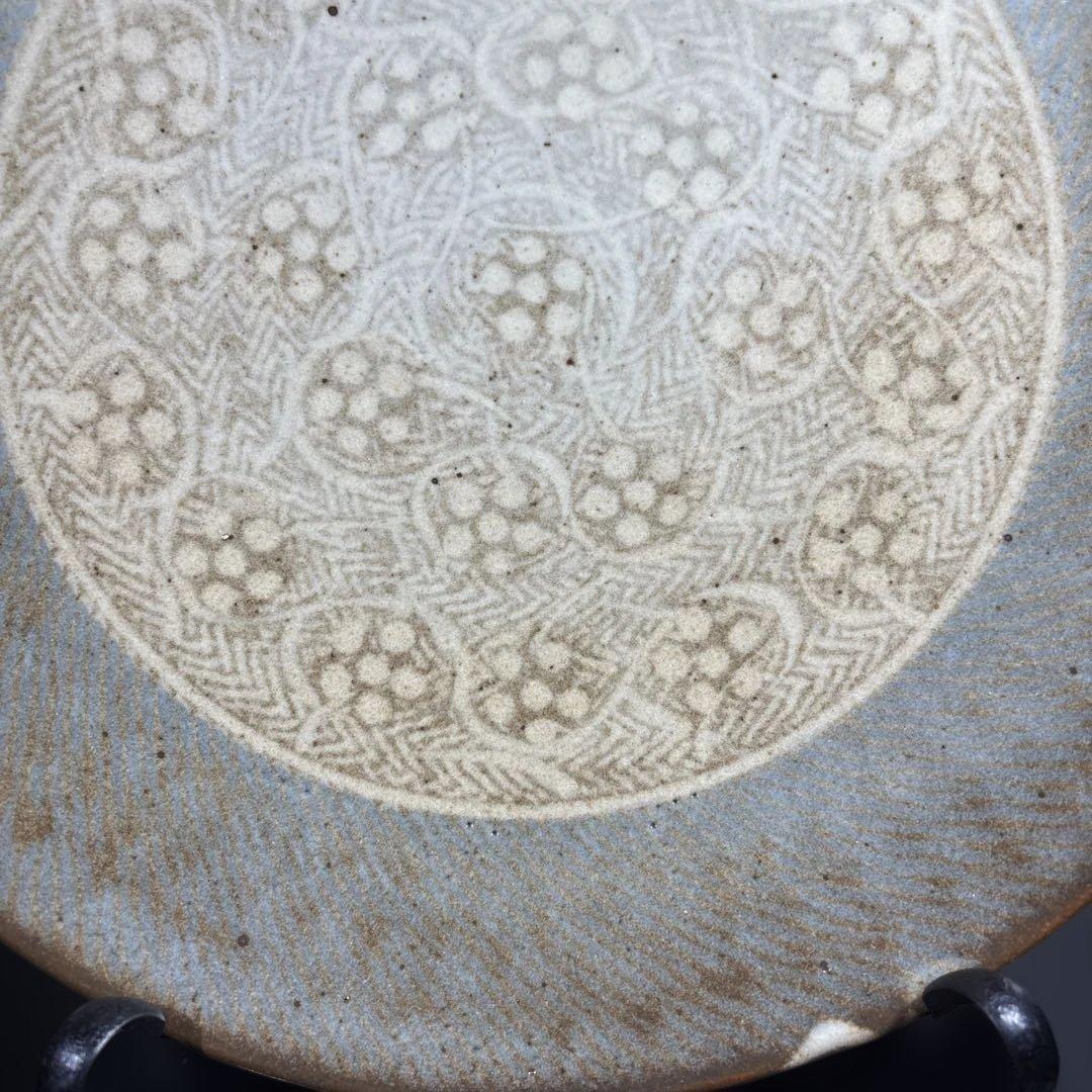 真作 人間国宝 島岡達三 象嵌皿 大皿 経約31センチ - メルカリ