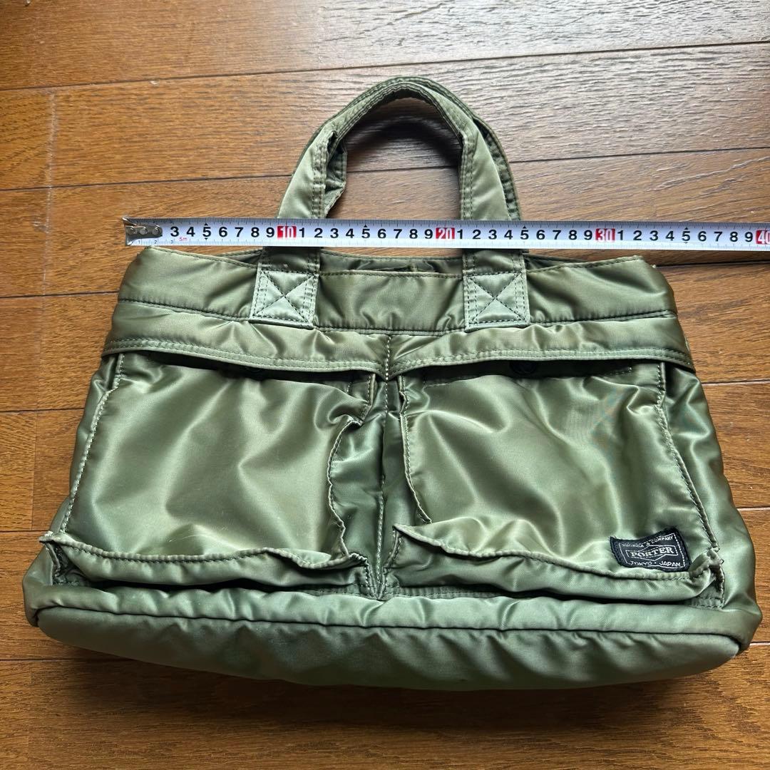 美品】レア ポーター PORTER タンカーミニトートバッグセージグリーン