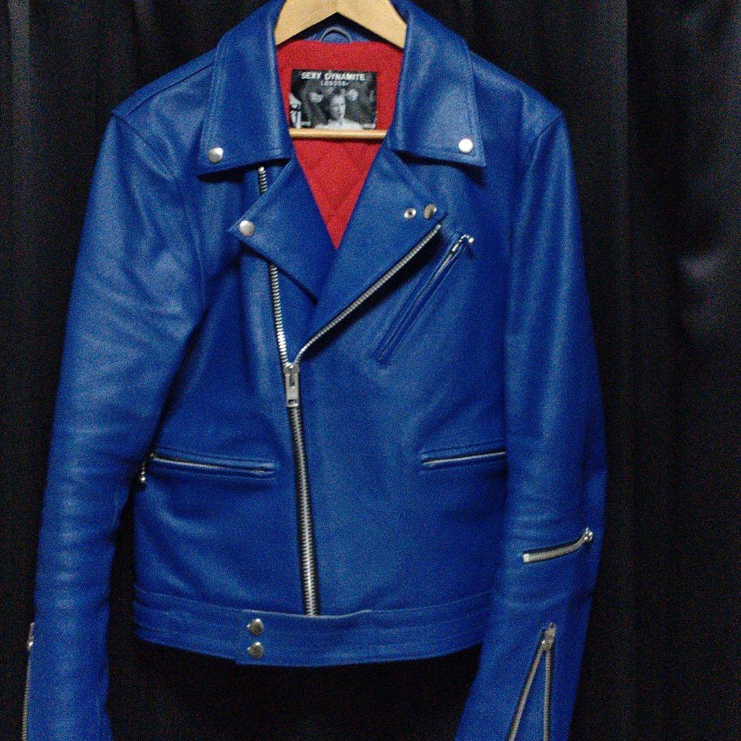 極美品 セクシーダイナマイトロンドン レザーライダースジャケット 革