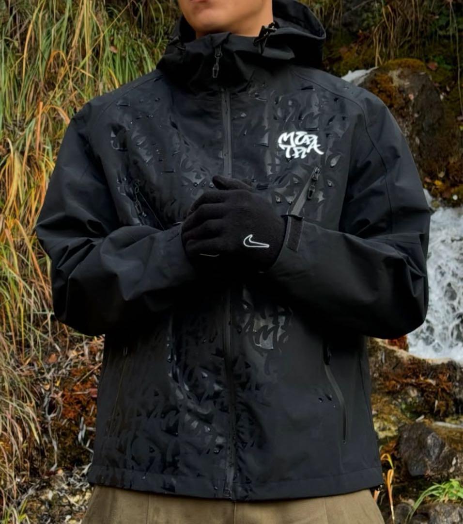 MERTRA シェルジャケット Monogram Shell Jacket Mertra Monogram Shell Jacket Black Size:S-M-L-XXL Price:DM trust