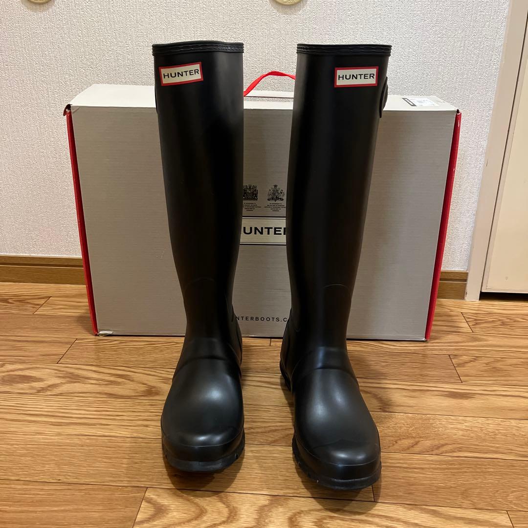 HUNTER 長靴 ブラック バックル付き - メルカリ
