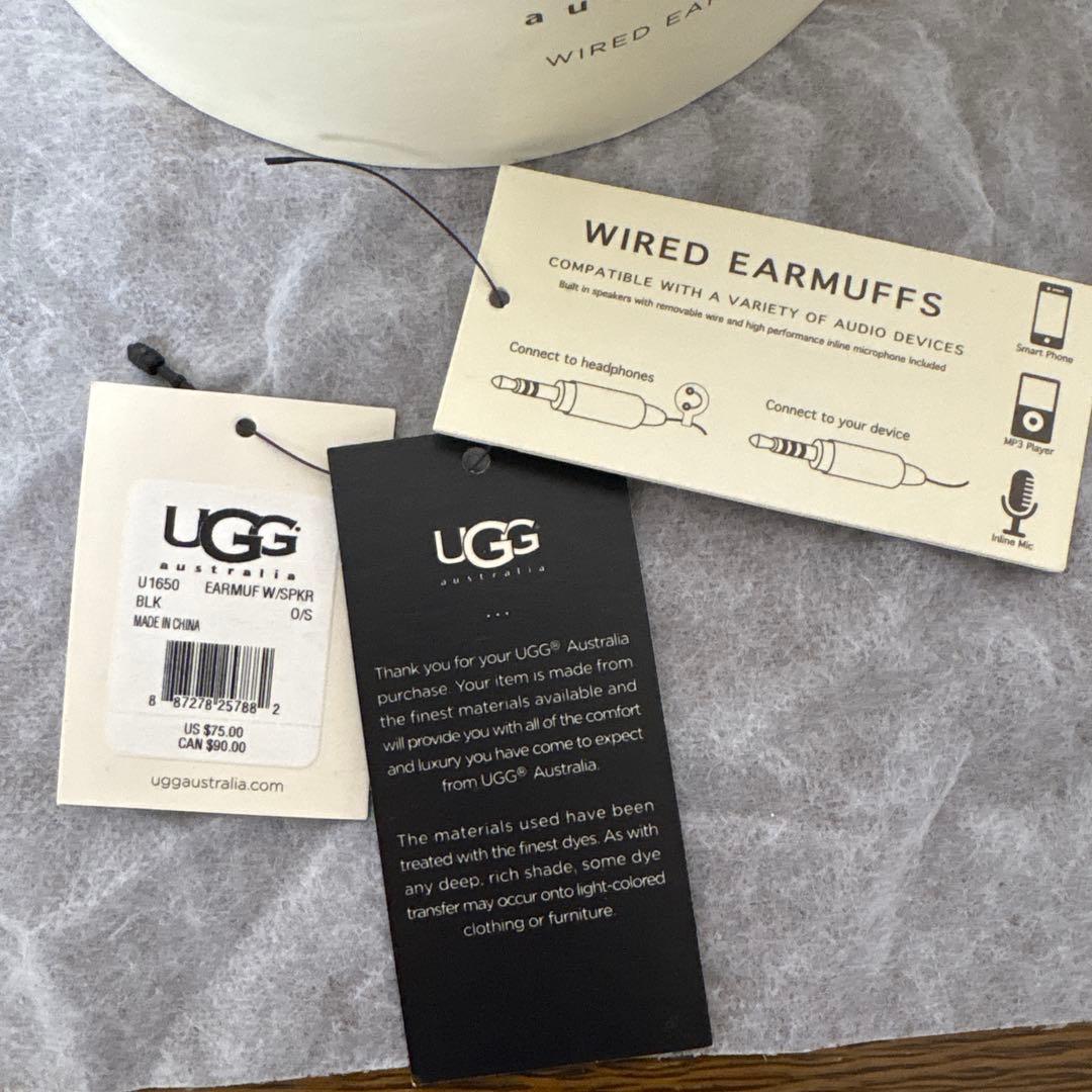 《未使用》UGG／イヤーマフ（ブラック）