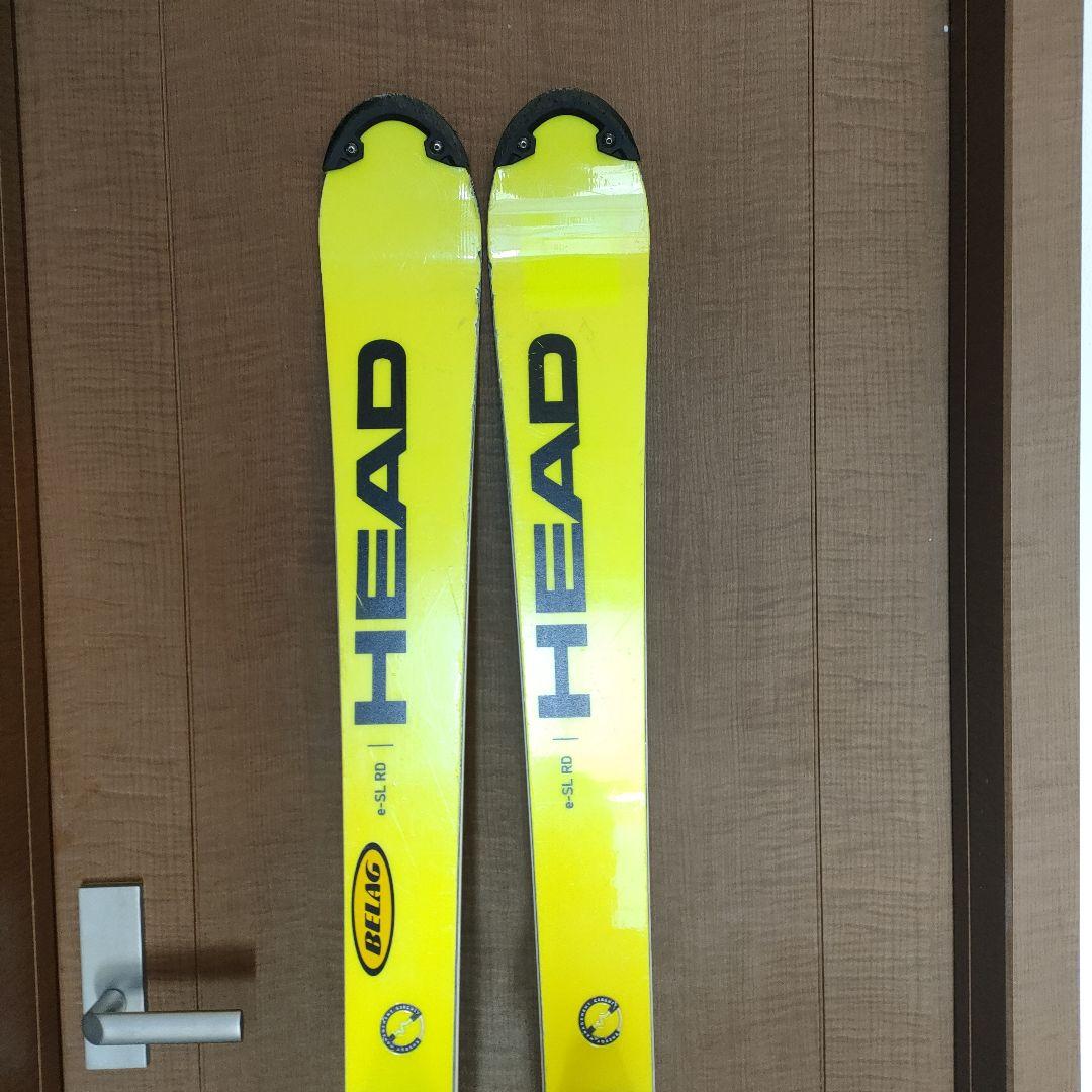 HEAD スキー板 (165cm)イエロー バインディング付き - メルカリ