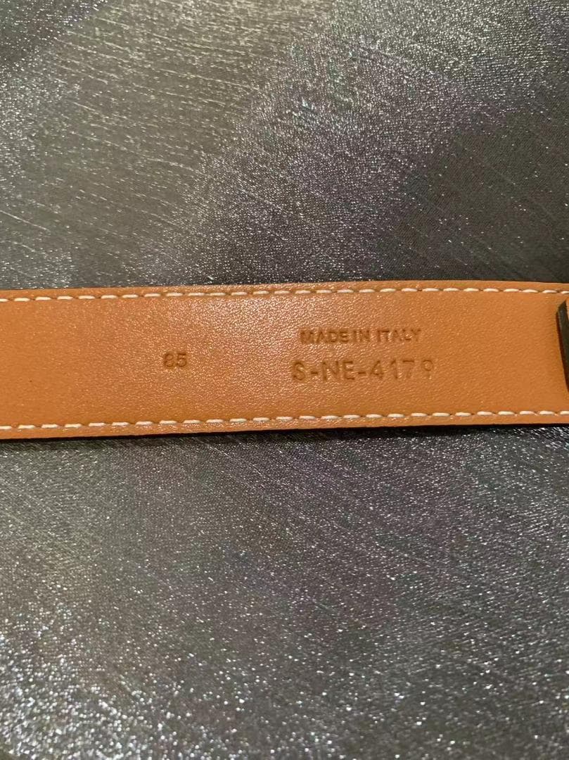 本革✨セリーヌ ブラウン ベルト ゴールドバックル 85 美品 - メルカリ