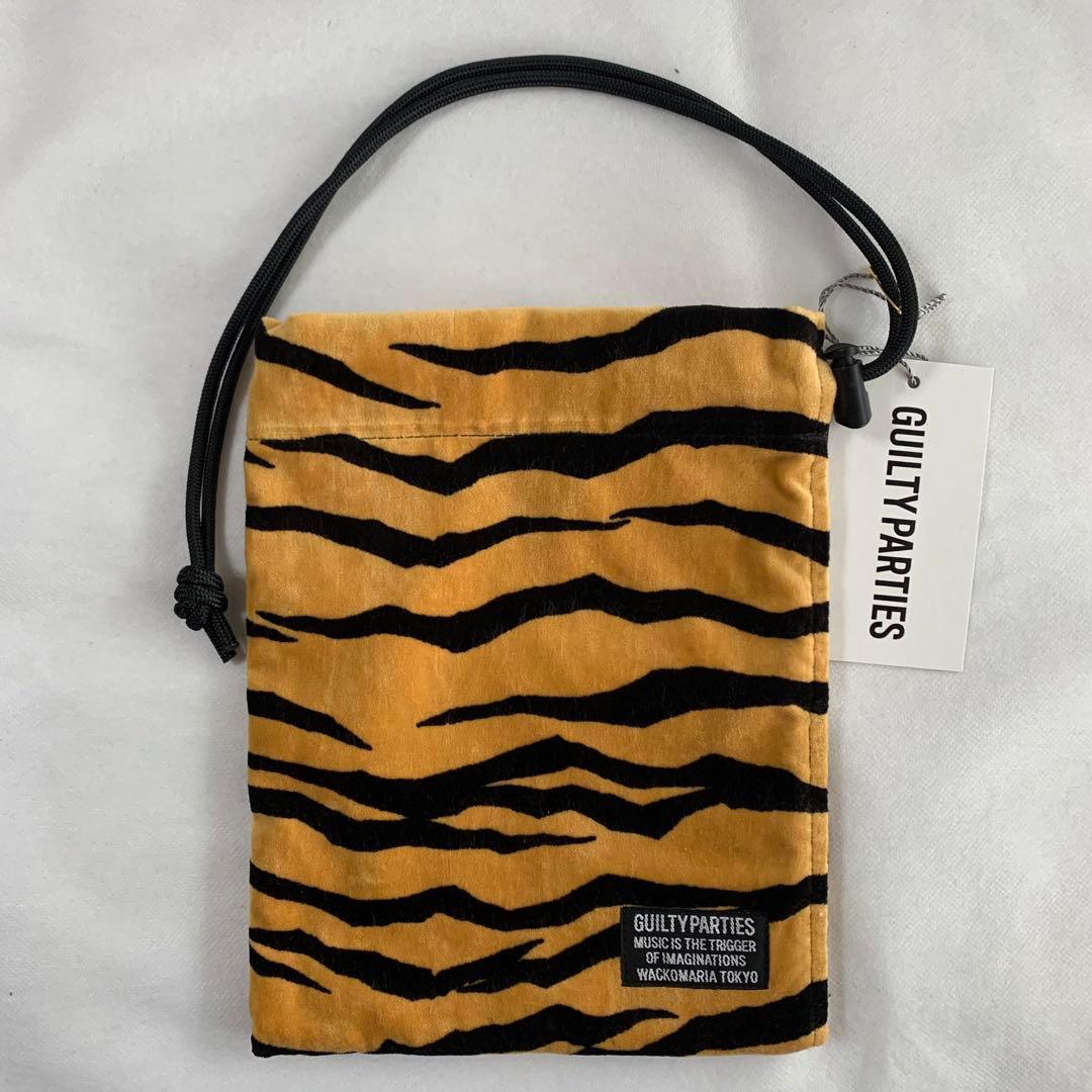 黄【WACKOMARIA】TIGER SHOULDER POUCH／新品／送料込 WACKOMARIA(ワコマリア)】DRAWSTRING BAG(ショルダーポーチ)商品紹介