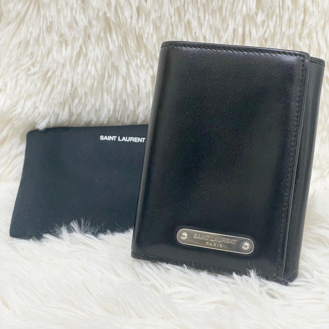 【極美品】SAINT LAURENT サンローラン 三つ折り 札入れ 財布 SAINT LAURENT サンローラン Saint Laurent 三つ折り財布 レディース
