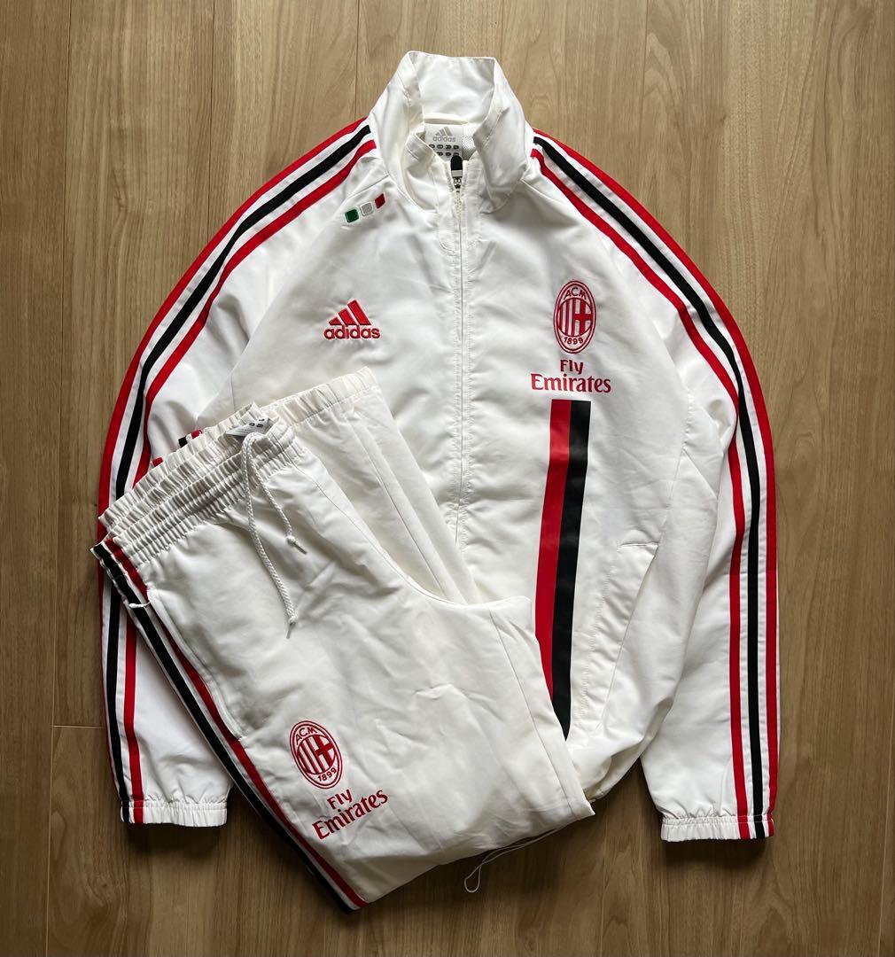 激レア 00s adidas ACミラン セットアップ ウィンドブレイカー - メルカリ