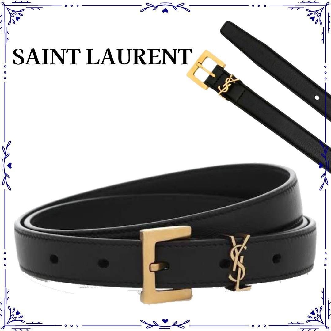 YSL ベルト ゴールド レザー 激安 楽天市場】SAINT LAURENT サンローラン ベルト YSL BELT 2.0 ナロー
