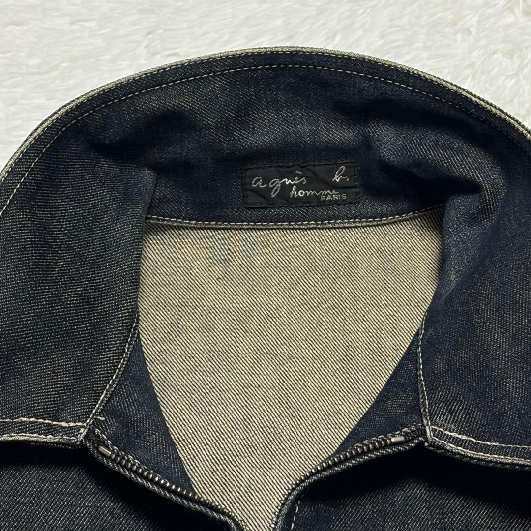 agnes b. homme（アニエスベーオム） ジップアップ デニムジャケット