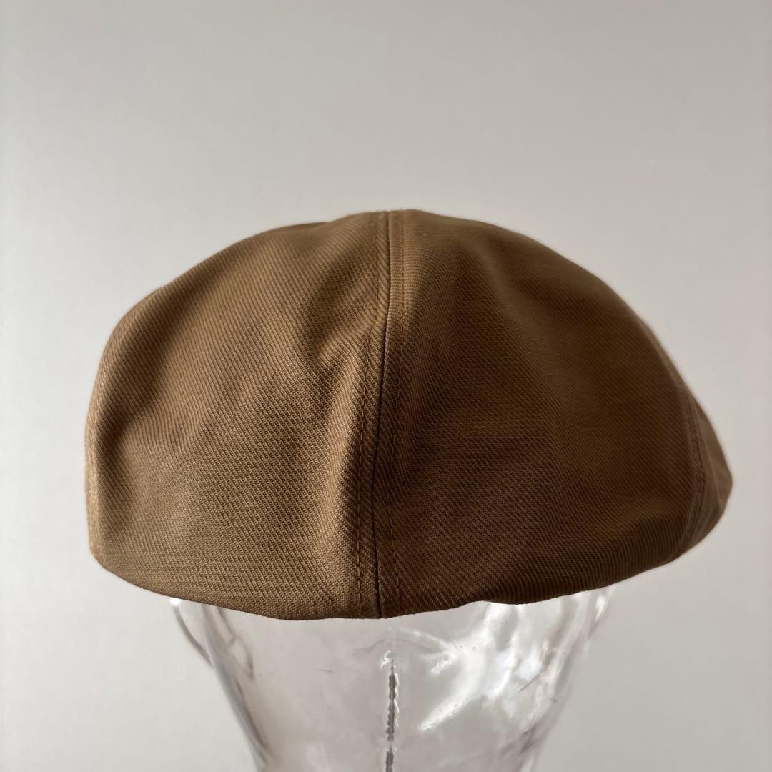 Attractions アトラクションズ 豪華本革＋綿 ブラウン キャスケット帽