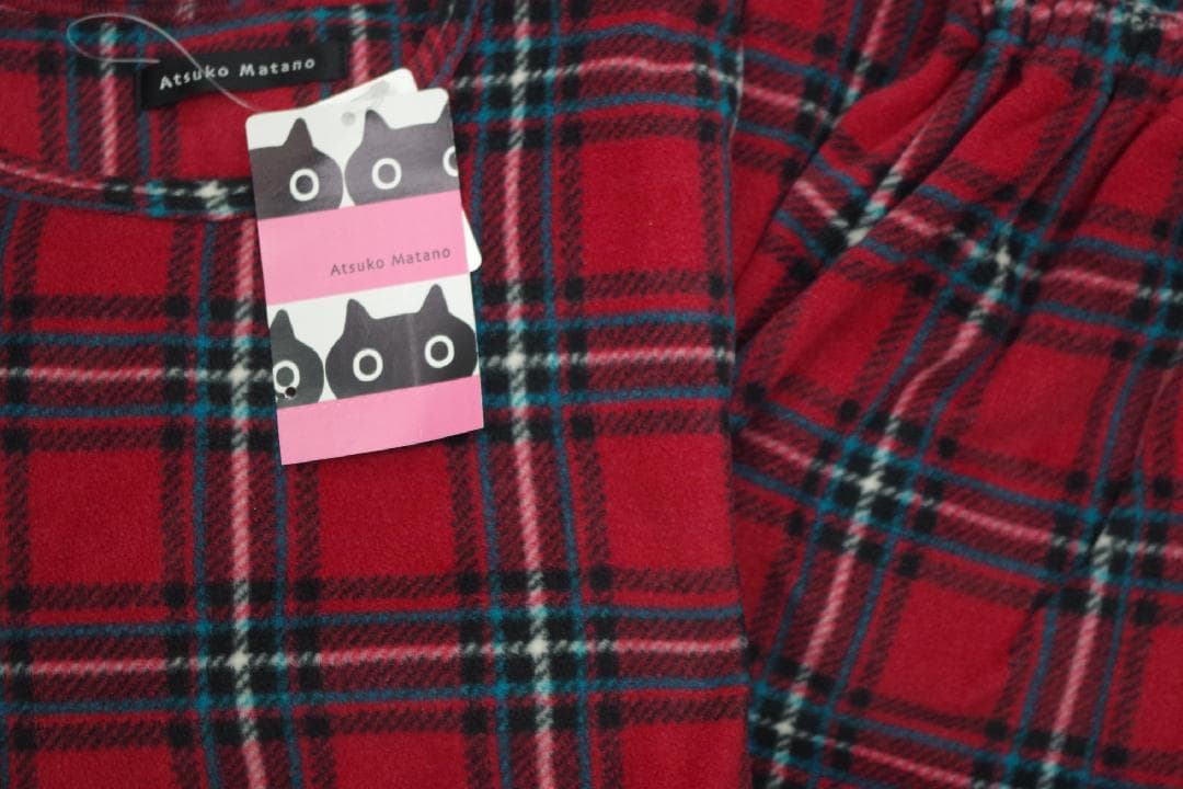 新品】マタノアツコ/ワコール ひょっこりクロネコフリースパジャマ（LL