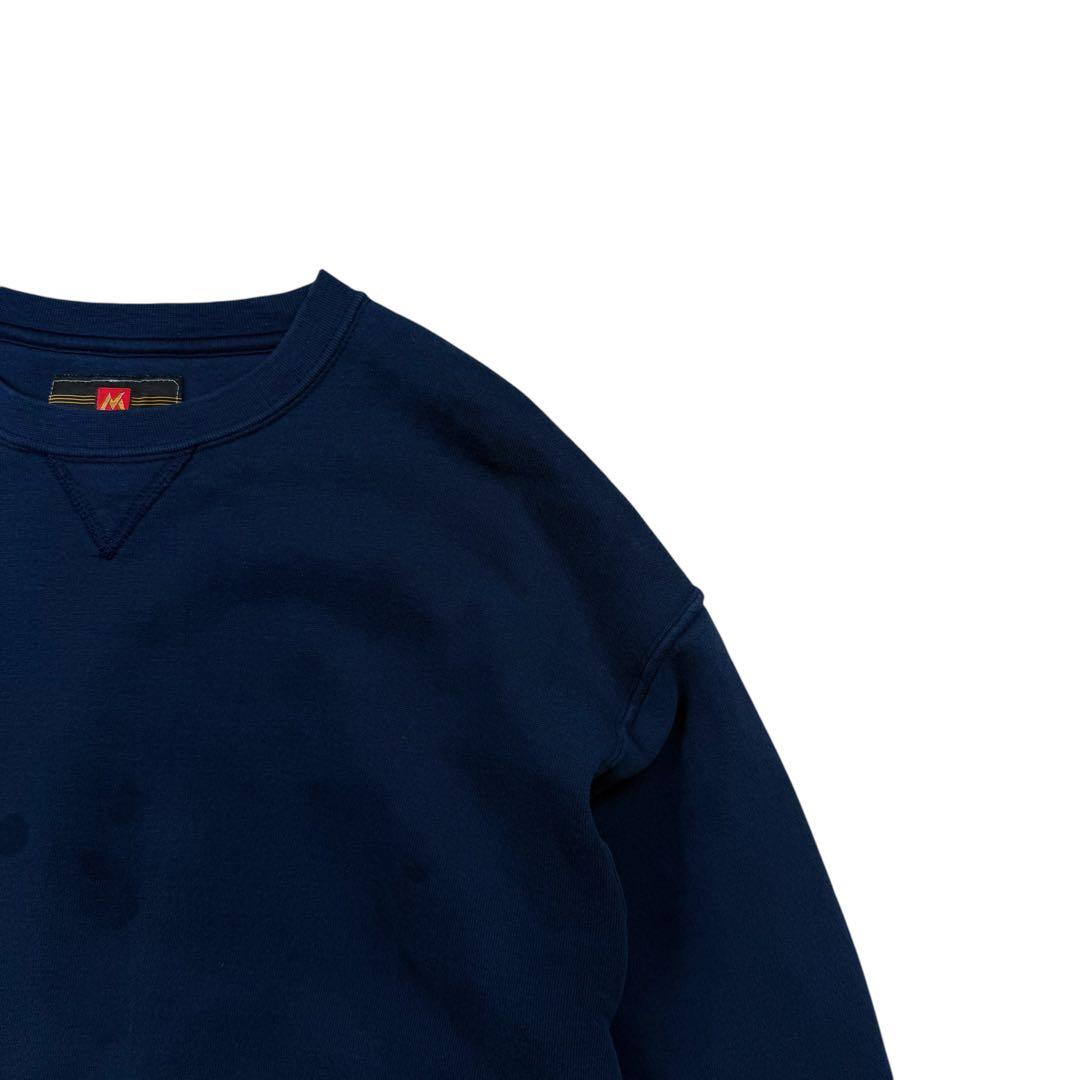 90s RUSSELL ラッセル スウェットシャツ ハイコットン 無地 ネイビー