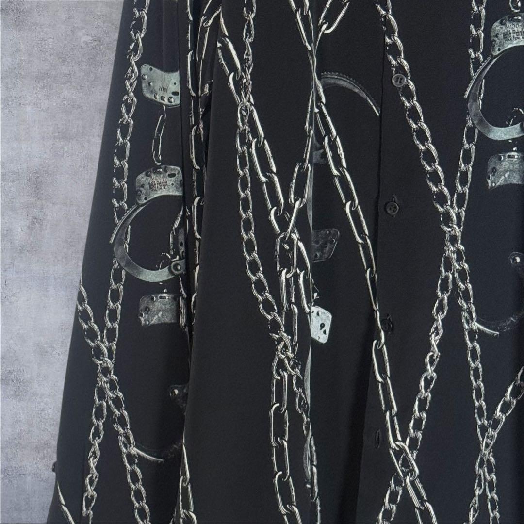 希少サンプル品】LAD MUSICIAN デシン チェーン柄 ビッグシャツ - メルカリ