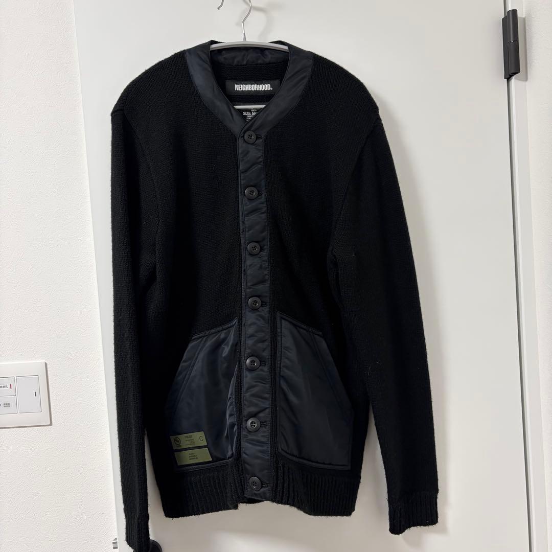 ネイバーフッド カーディガン Mウール メンズ NEIGHBORHOOD（ネイバーフッド） ニットカーディガン - ブラック