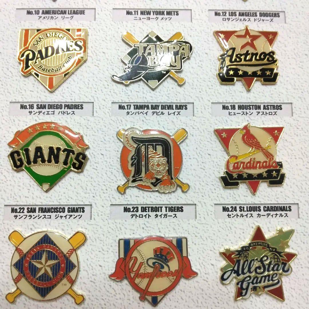メジャーリーグ 30種類 ピンバッジセット ガム Kanebo - メルカリ