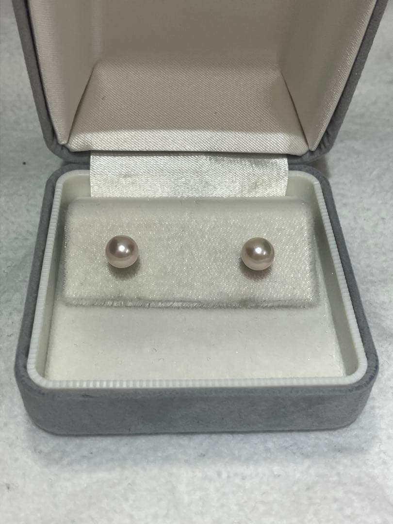 伊勢志摩英虞湾産あこや真珠　7.0 7.1mm パールピアス