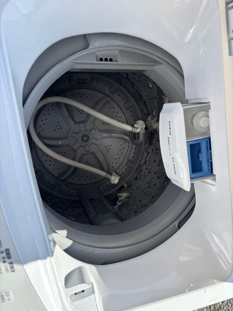 女性オーナー！22年製 6.0kg 洗濯機 ガラストップ アイリスオーヤマ