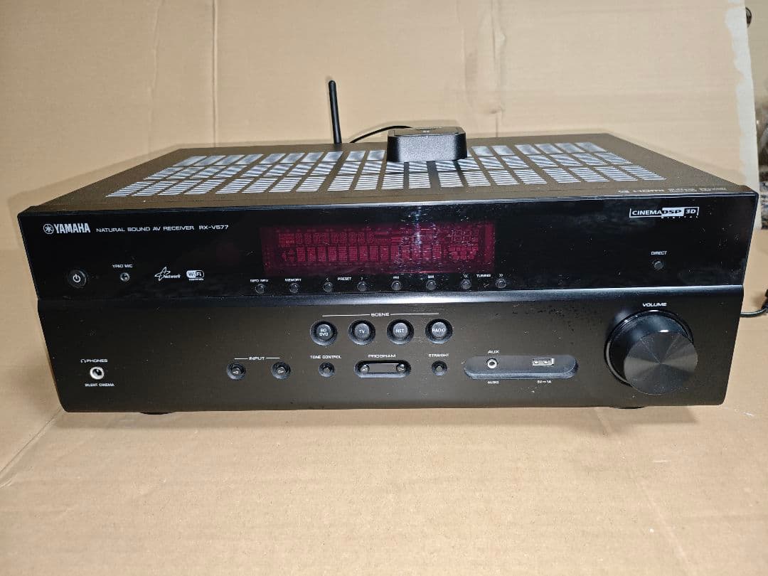 Yamaha RX-V577 AVアンプ　別売りBluetoothレシーバー付 新提案「Wireless Direct」搭載、ネットワーク音楽再生機能もさらに