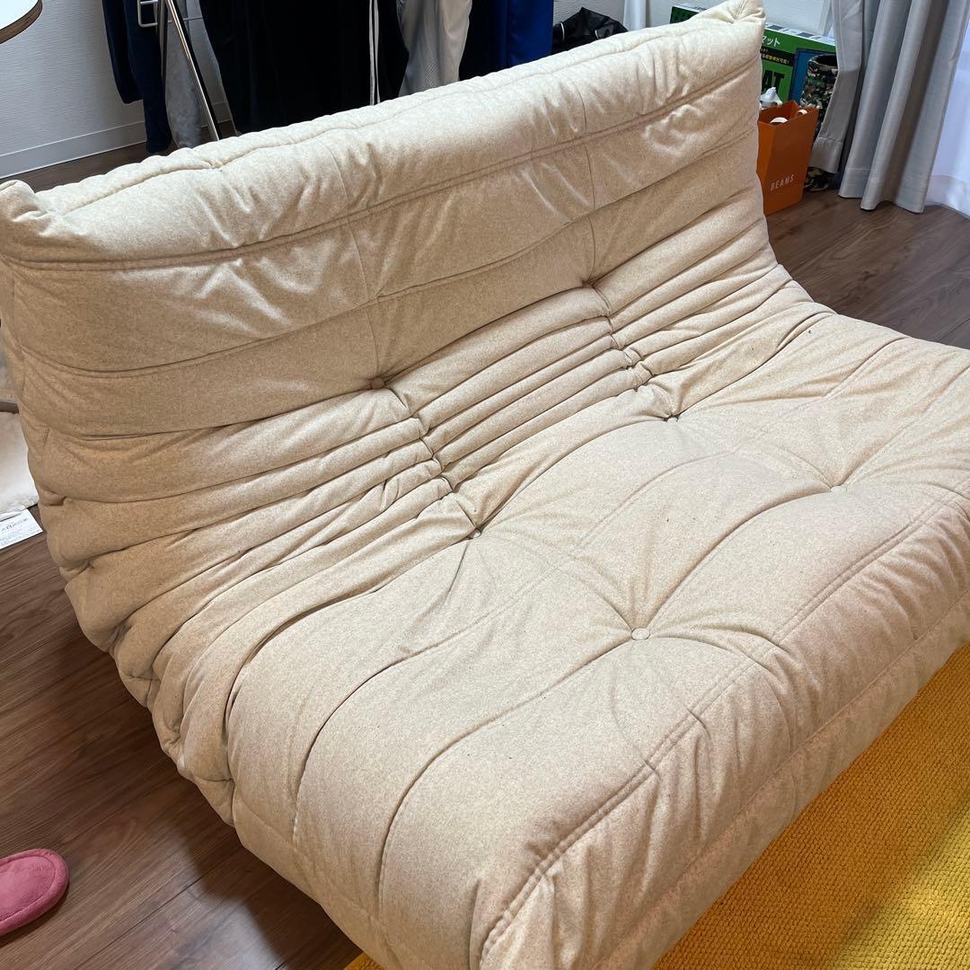 リーンロゼ ロゼトーゴ2人掛け50周年限定生地 DENDENベージュ2年間保証付 リーンロゼ ロゼトーゴ2人掛け50周年限定生地 DENDENベージュ2年間保証