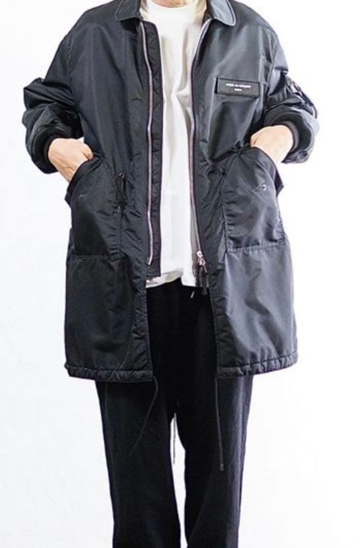 コムデギャルソンオム24AW ナイロンツイルコート Lサイズ - メルカリ