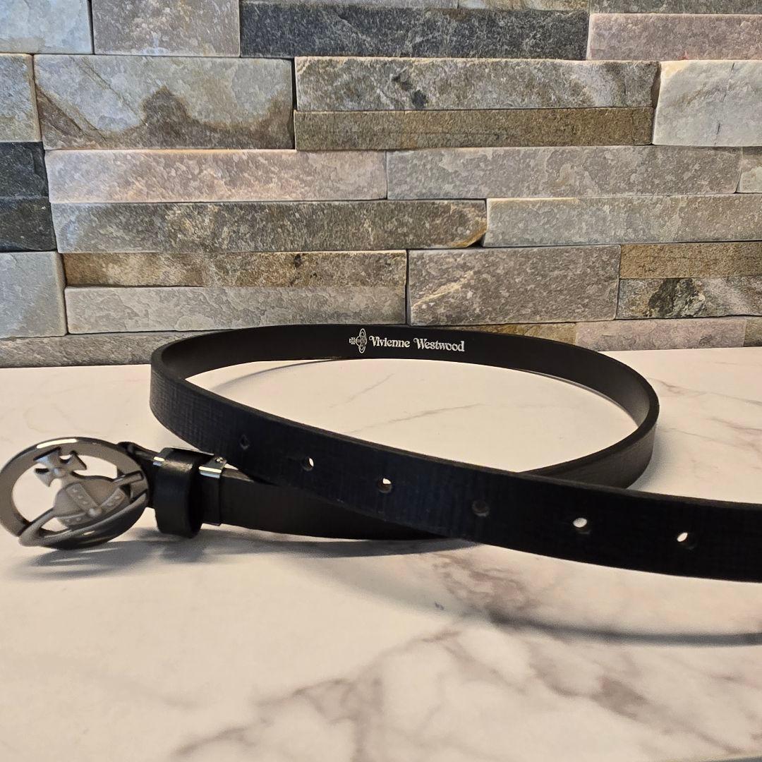 Vivienne Westwood ヴィヴィアン レザー ベルト オーブ 黒 - メルカリ