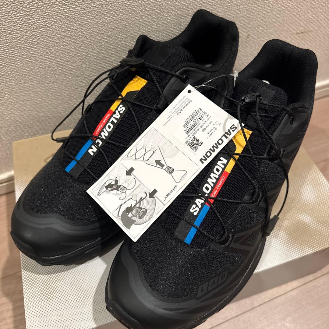 28.0cm 黒 SALOMON XT-6 サロモン ブラック ユニセックス