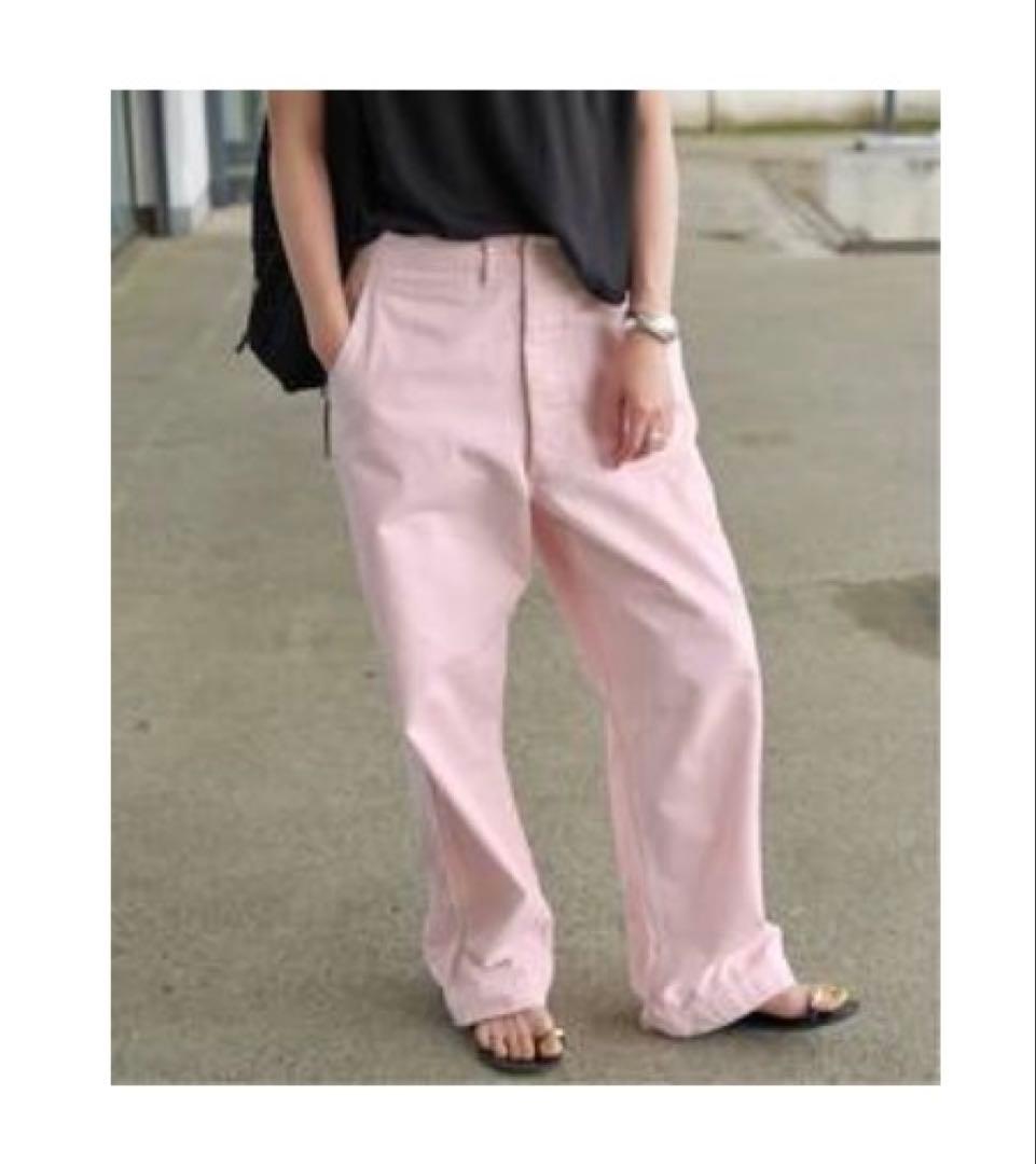 美品SpickandSpan Higuchi×S チノワイドパンツ ピンク38 - メルカリ
