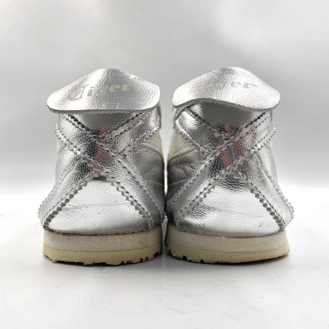《未使用級》オニツカタイガー メキシコ66 スニーカー 銀 25.0cm 箱あり