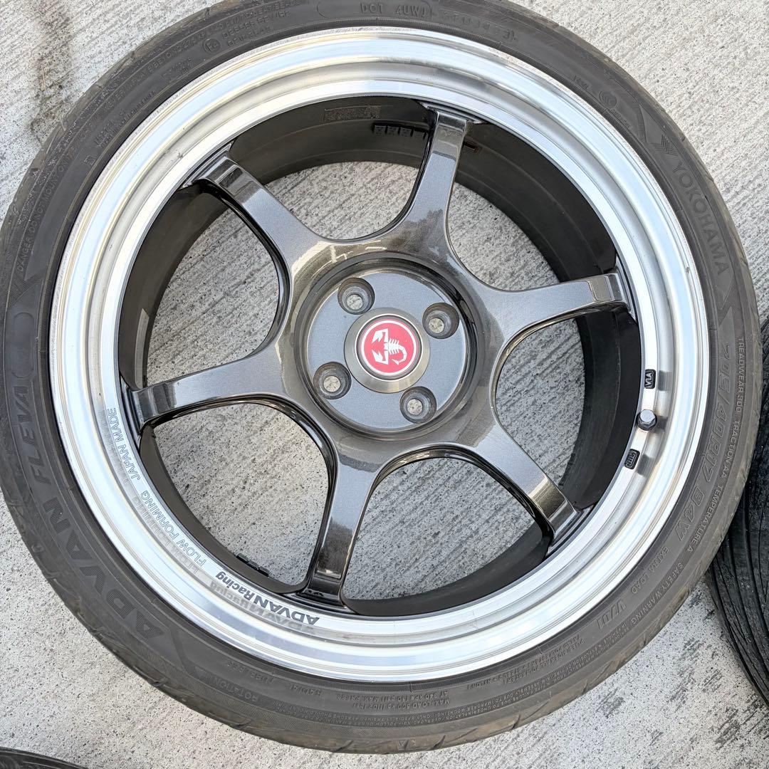 ADVAN RG-D2 17インチ 7.5J＋35 PCD98 ４穴 アバルト