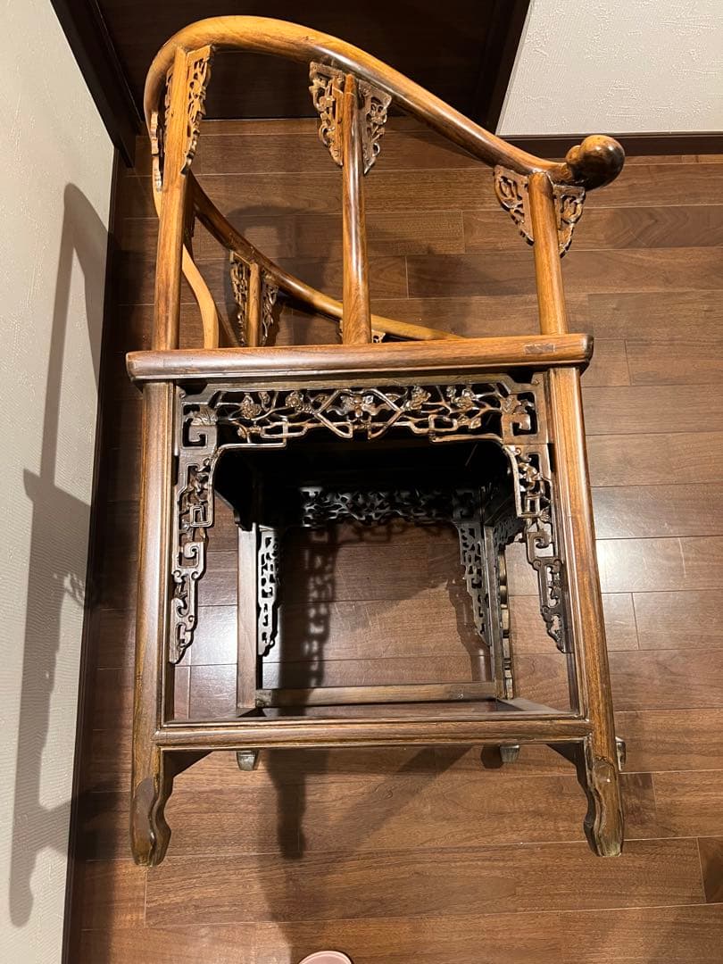 中華椅子 中国美術 唐木 アンティーク ヴィンテージ 唐木椅子 中国家具