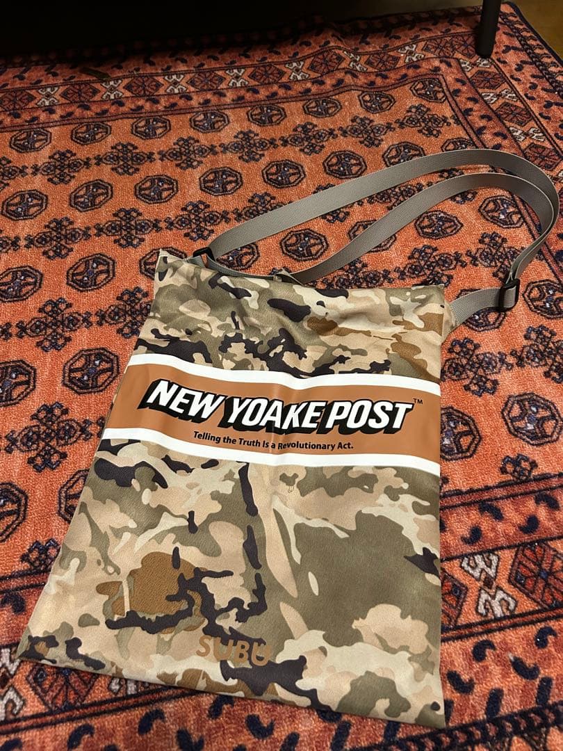 迷彩柄 スカル刺繍 サンダル ショルダーバッグ付き 26〜27.5cm サイズ2