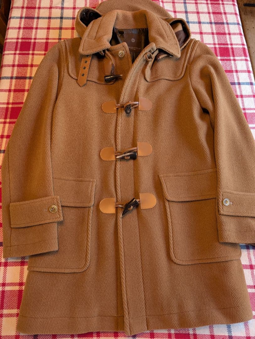 ディスティンクションメンズビギ　ダッフルコート　キャメル　イタリア製素材　日本製 MEDE19F イタリアンウールモッサのダッフルコート〈キャメル〉｜Real