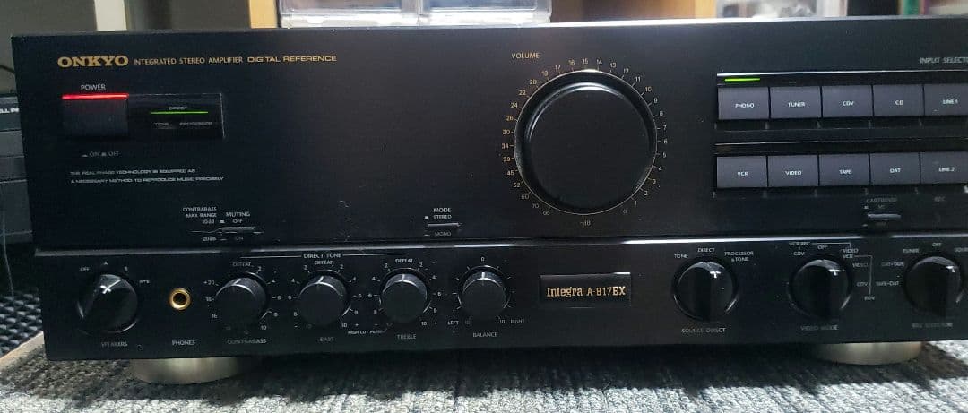ONKYO integra A-817EX 動作良好プリメインアンプ - メルカリ