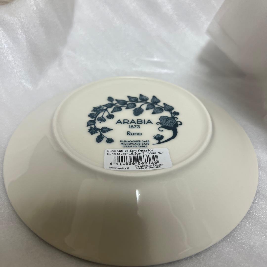 ぴよこ ルノ プレート 2枚 16.5cm ソーサー サマーレイ アラビア