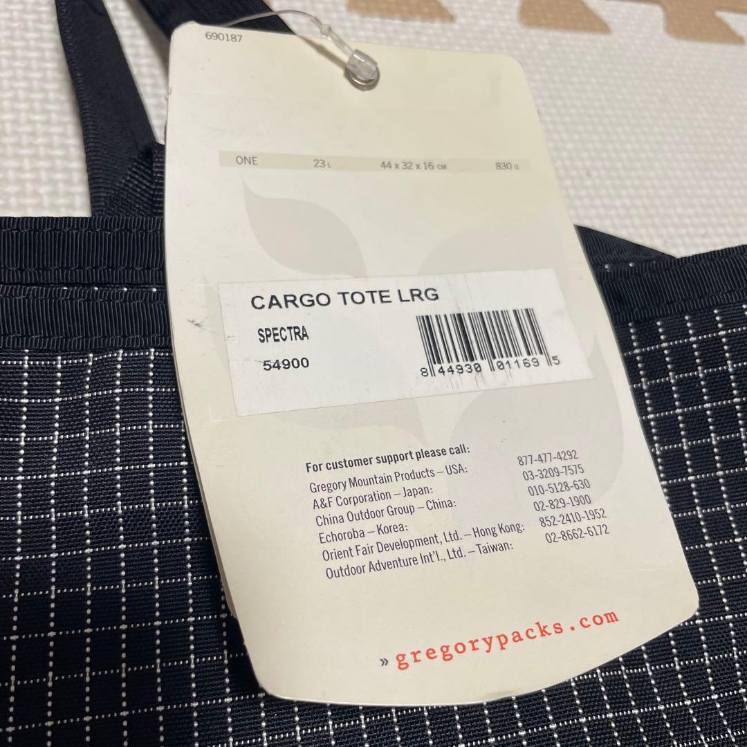 GREGORY☆【Lsize】旧ロゴ カーゴトートバッグ チェック新品未使用