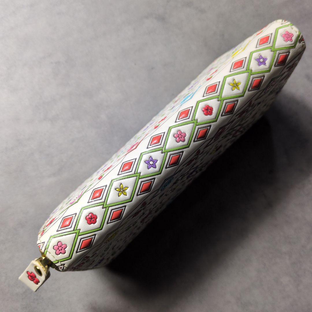 美品 ✨️ SNOOPY × 浅草文庫 スヌーピーの吉祥花づくし 牛革 長財布