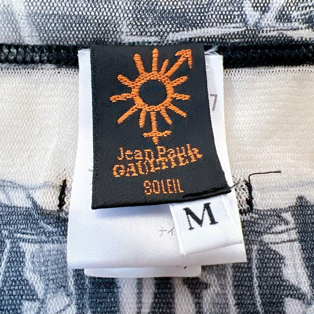 ジャンポールゴルチエ パワーネット セカンドスキン 薄手トップス 総柄