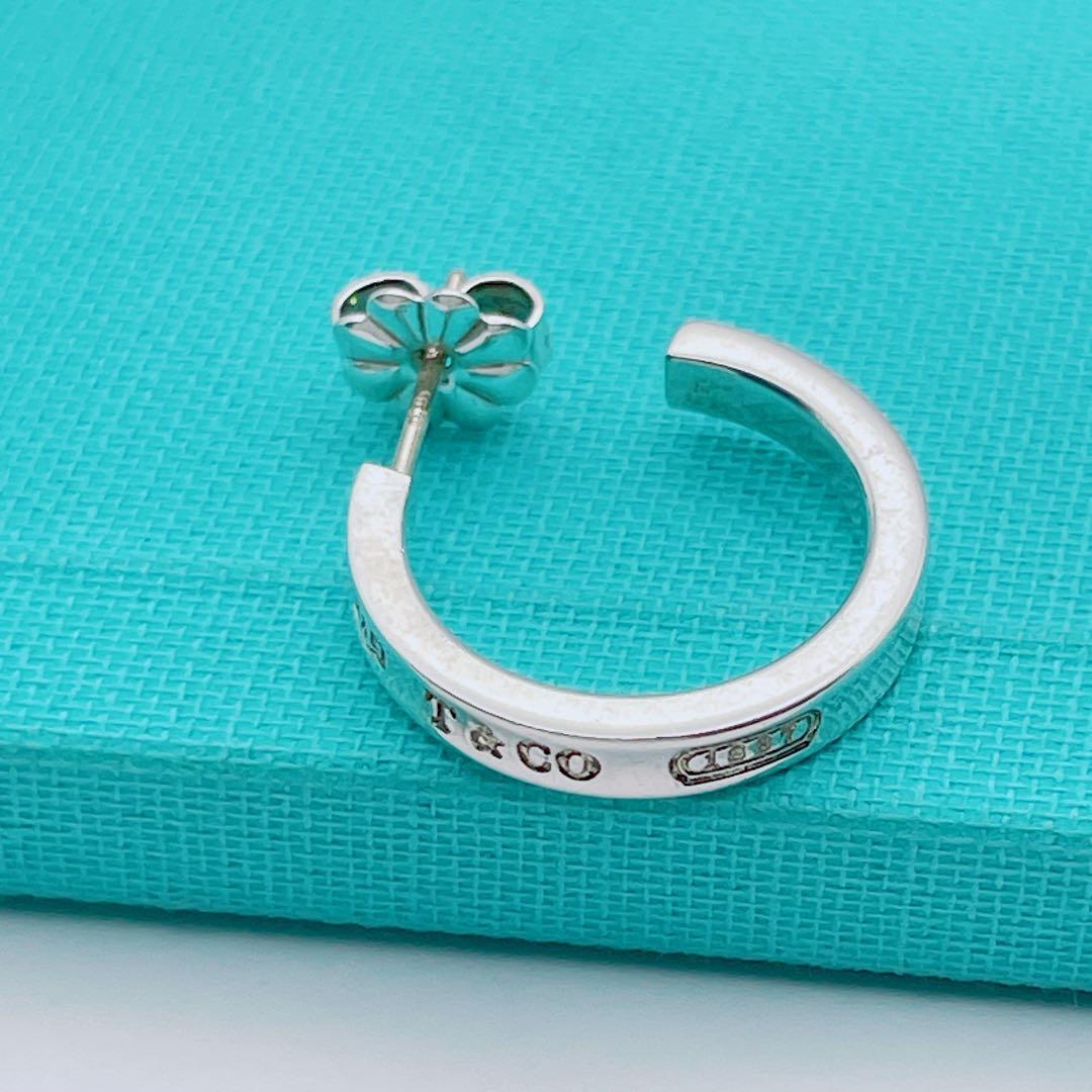 Tiffany & Co. ピアス ナロー フープ 1837 シルバー 片耳 - メルカリ