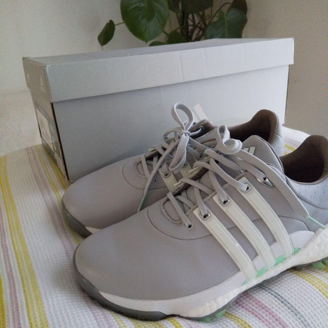 新品　アディダス　ゴルフシューズ　24.5ｃｍ　グレー