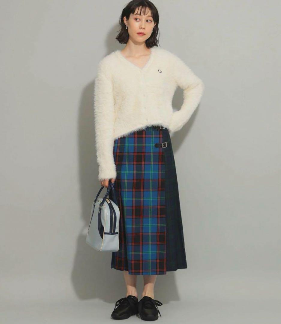 FRED PERRY × Ray BEAMS 別注 シャギー カーディガン 白 - メルカリ