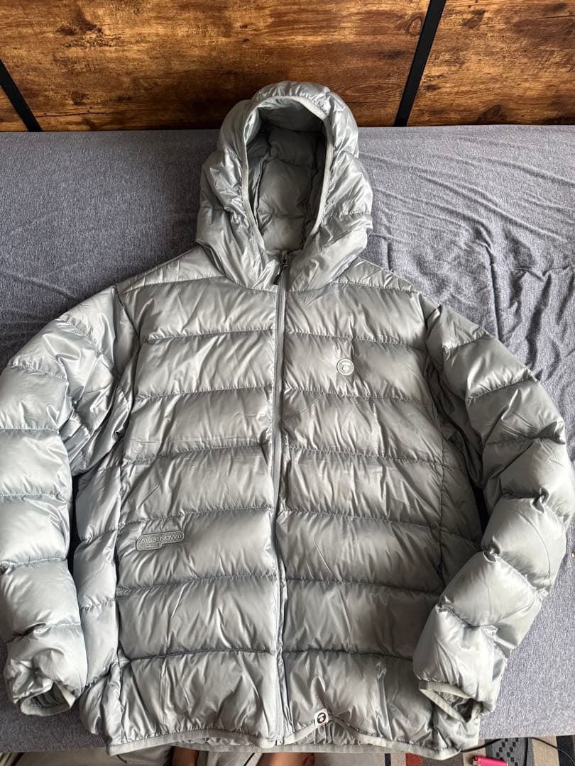 ジャケット・アウター AAPE NOW HOODIE DOWN JACKET AAPE BY A BATHING APE（エーエイプバイアベイシングエイプ）の「AAPE