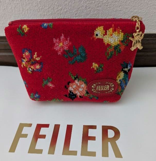 極美品❳✨フェイラー♥赤ハイジ ポーチ - メルカリ