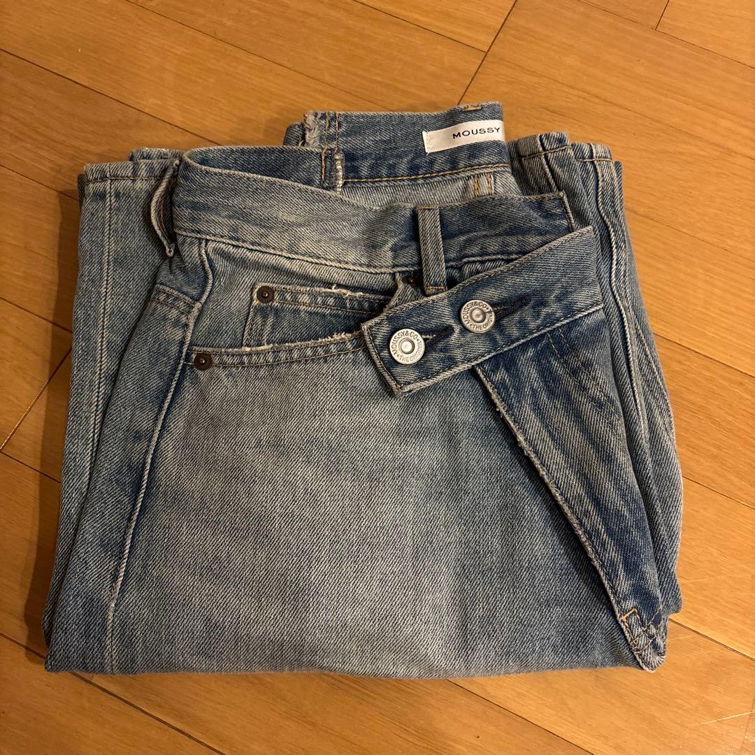 moussy】CROSS WAIST WIDE STRAIGHT サイズ2 - メルカリ