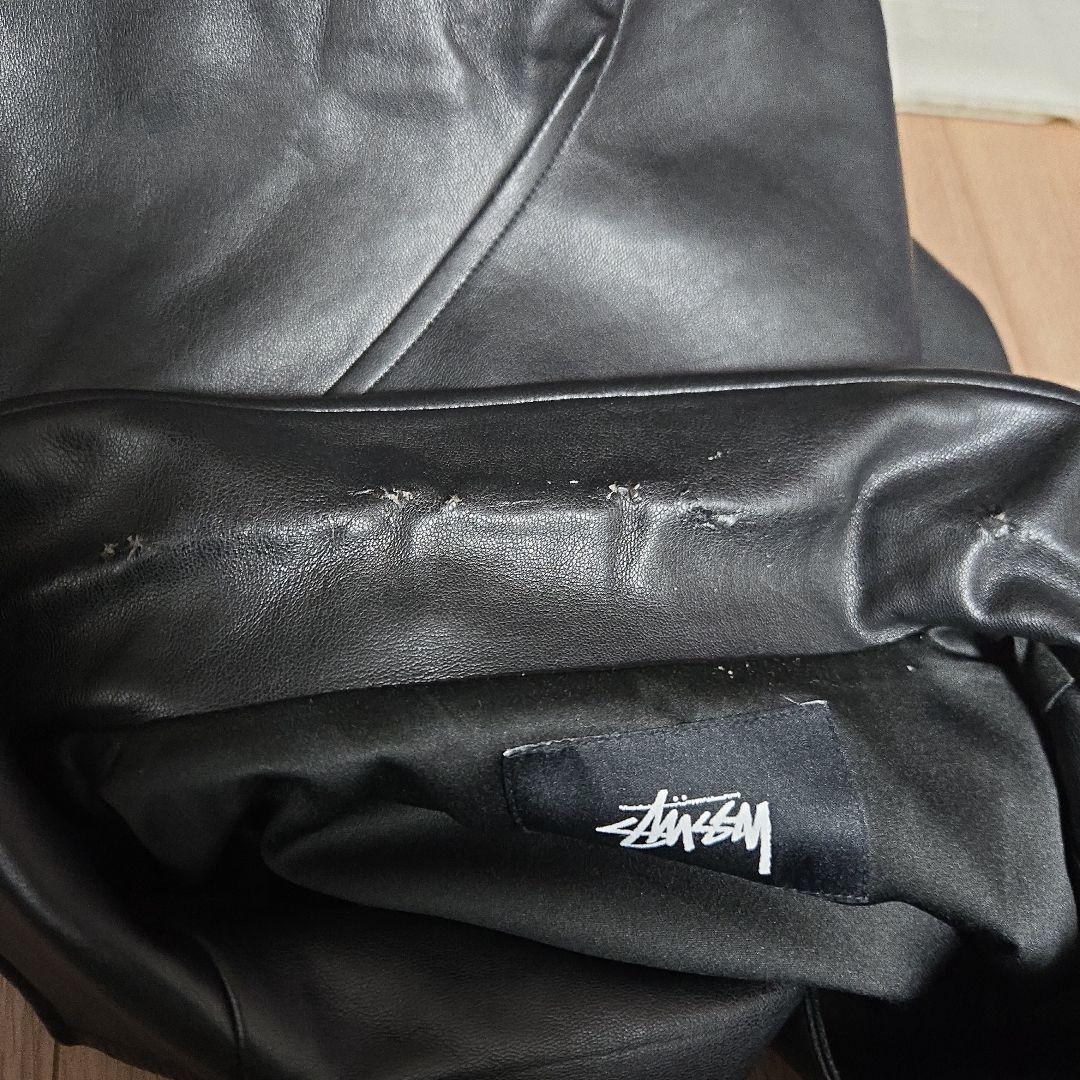 STUSSY PU革ジャン レザージャケット 希少 即完売モデル - メルカリ