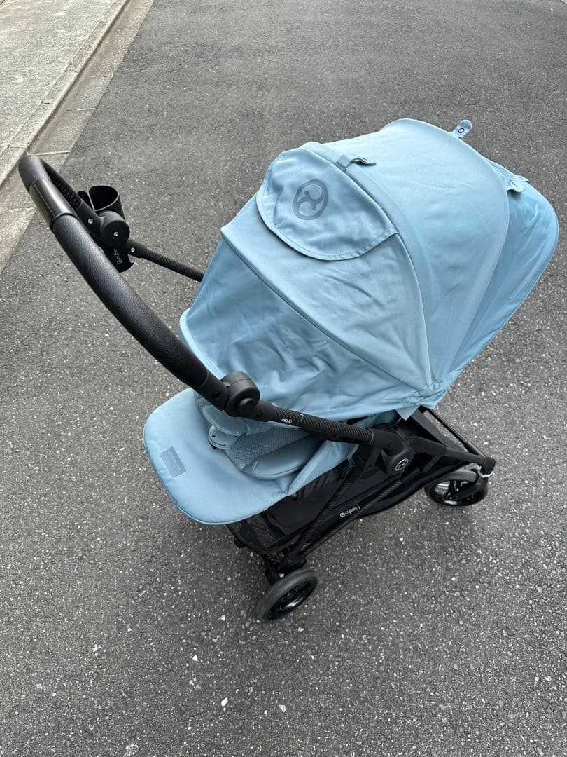 美品✨レインカバー付 Cybexメリオカーボン2024ストーミーブルー