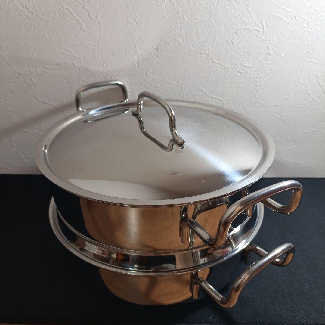 宮崎製作所 ジオ・プロダクト 蒸し器付き鍋 25cm（3.4L） GEO-25M