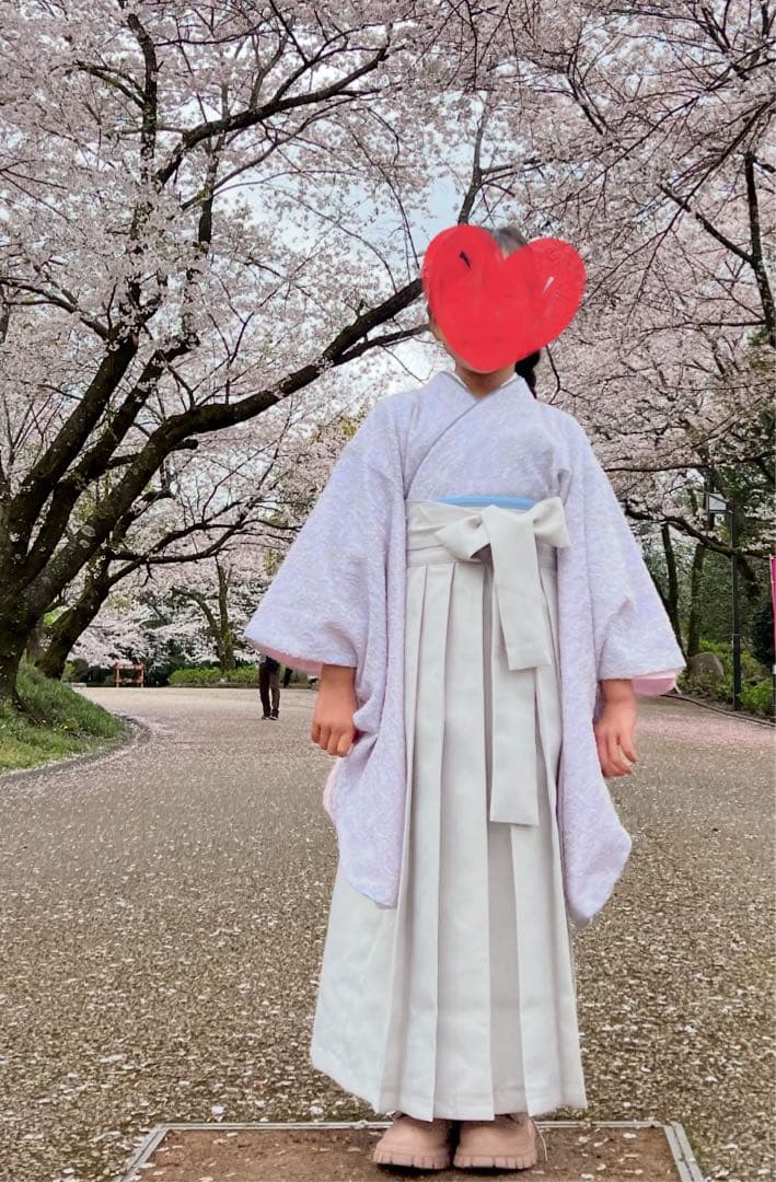 Catherine Cottage 袴 レースセット 120 《刹那》薄いグレー