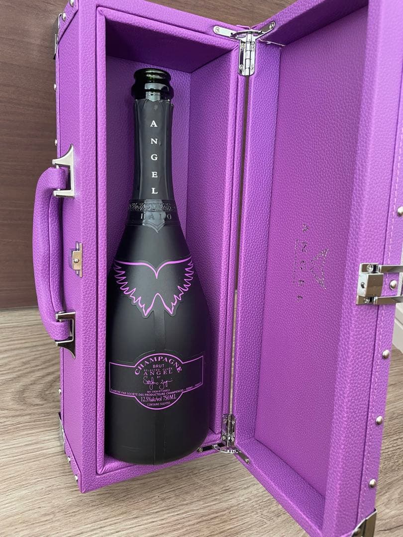 エンジェル ハロウィン限定 オレンジ ファー シャンパン 空箱 空瓶