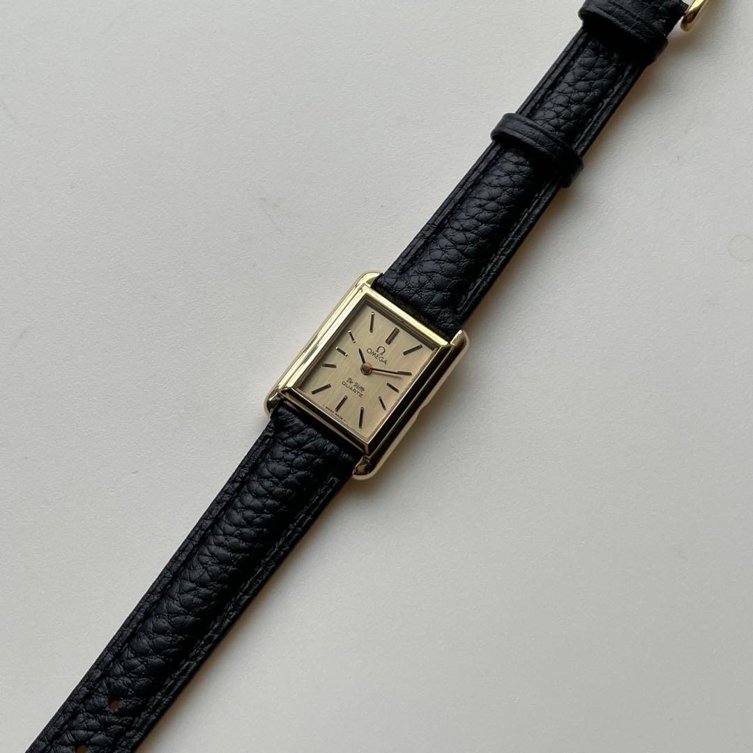 オメガ ヴィンテージ デビル タンク クォーツ式 レディース ベルト電池