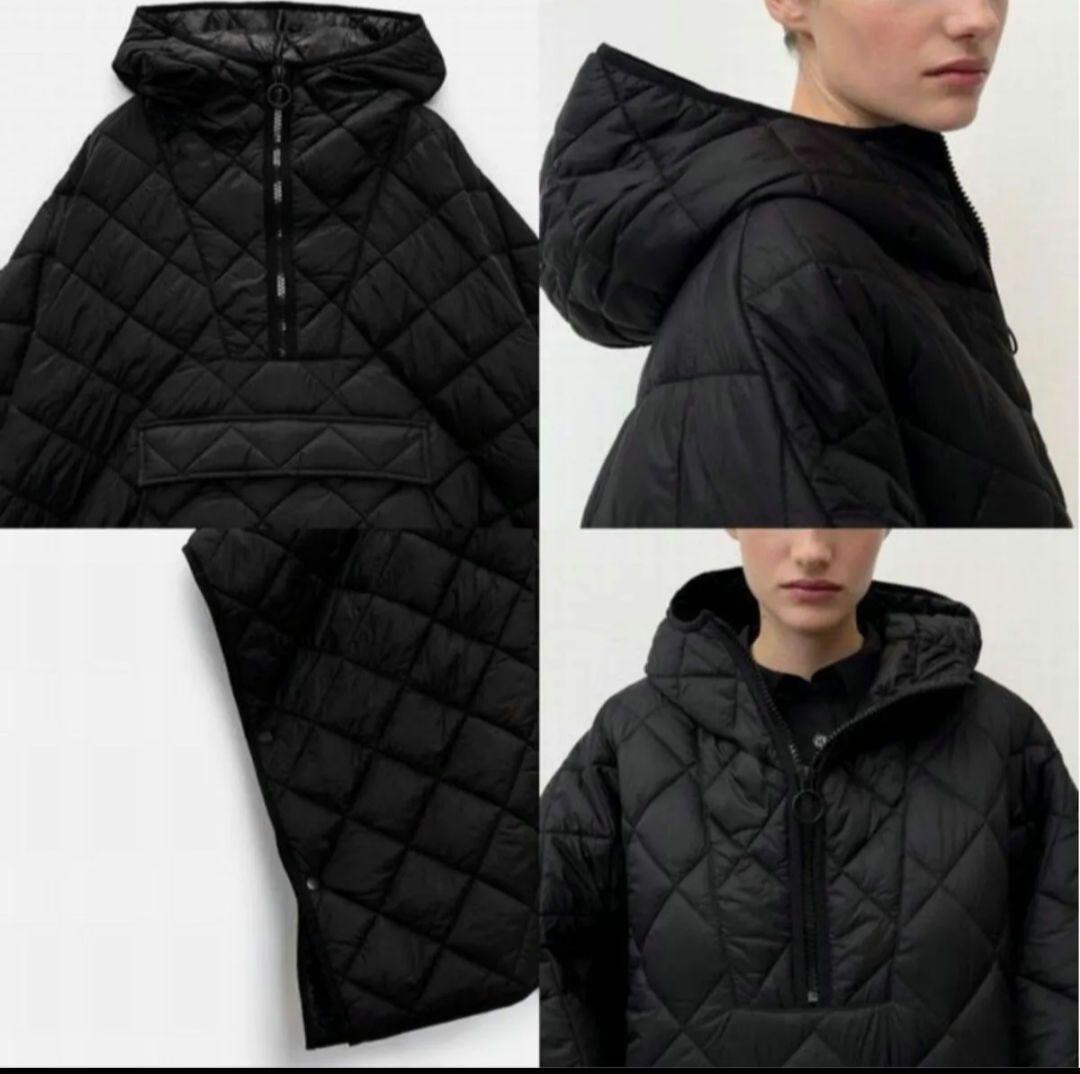 ZARA LIMITED EDITION オーバーサイズ キルティング ポンチョ - メルカリ